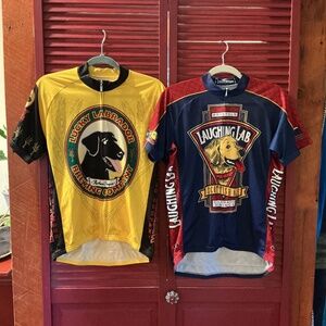 2 Men’s Bike Jerseys size large VGUC